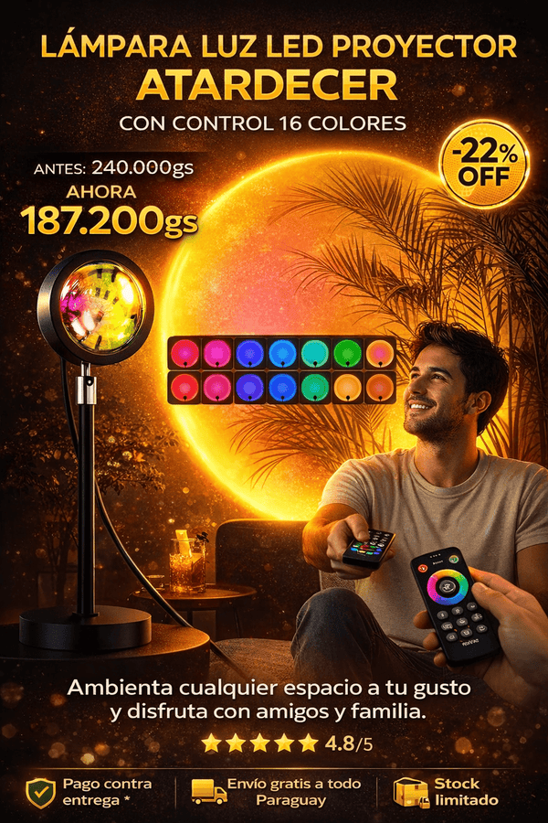 Lampara Sunset - Premium - Wevv PY